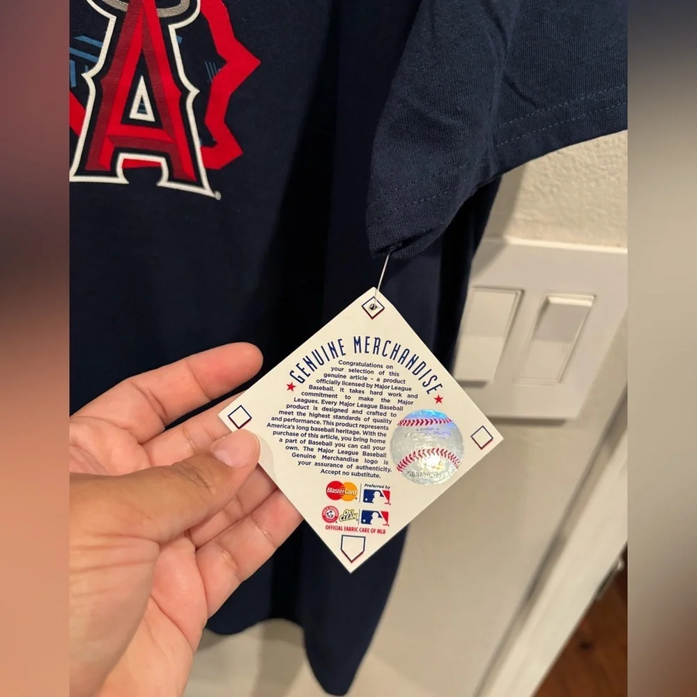 Los Angeles Angels MLB Genuine Merchandise Navy Blue Men’s T-shirt Size XL NWT